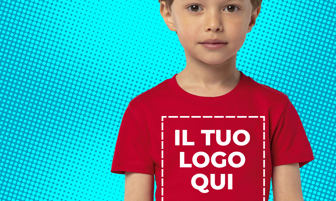 Catalogo T-shirt manica corta personalizzabile bambino