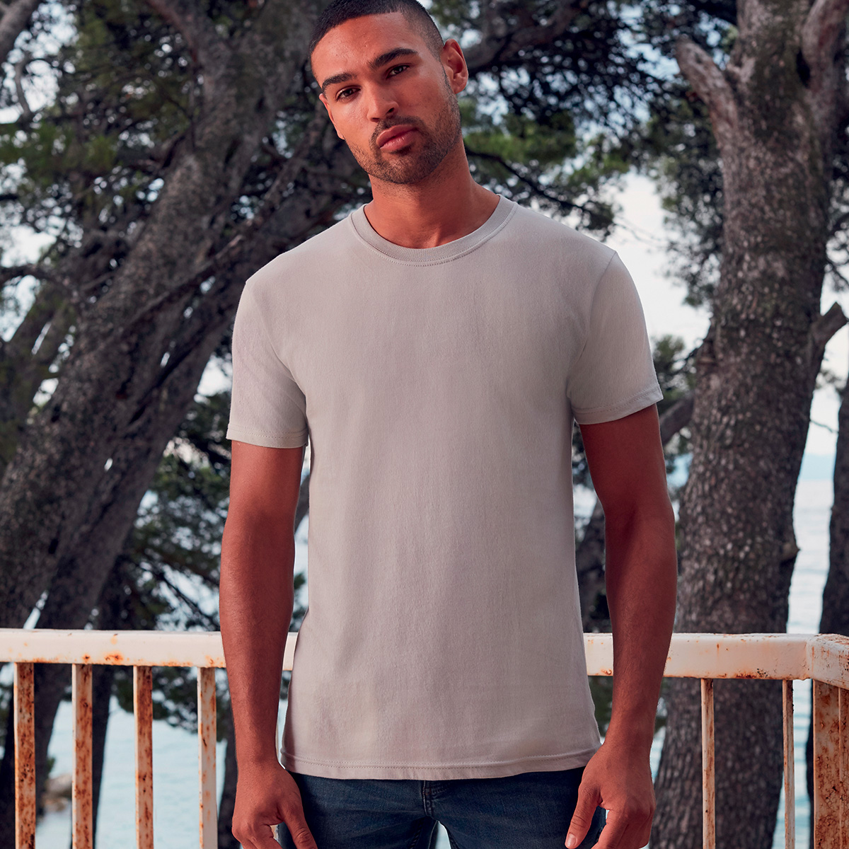 Men's ringspun premium T 100%C